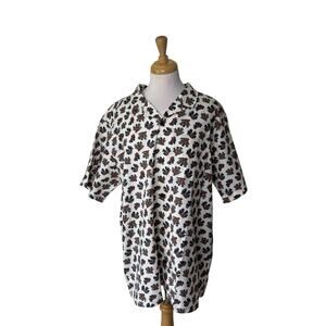 PATAGONIA Men's Tidal Threads Camp Shirt Oh Coral Wool Shite XL NWT